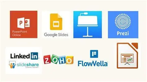 Aplikasi Presentasi Profesional Profesional menggunakan aplikasi presentasi di laptop
