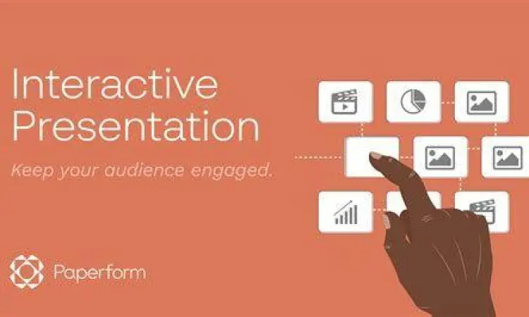 Contoh desain slide interaktif di aplikasi modern