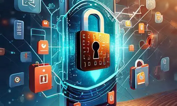 Perlindungan Smartphone dari Serangan Digital Ilustrasi perlindungan smartphone dari gangguan teknis dan glitch