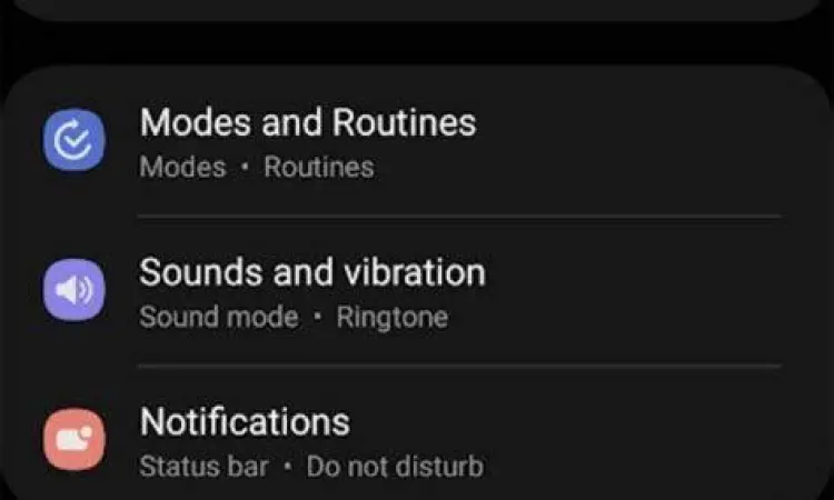 Pengaturan jaringan pada aplikasi setelan Android