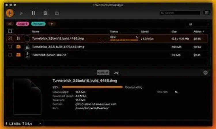 Alternatif IDM Gratis Tampilan aplikasi Free Download Manager sebagai alternatif IDM