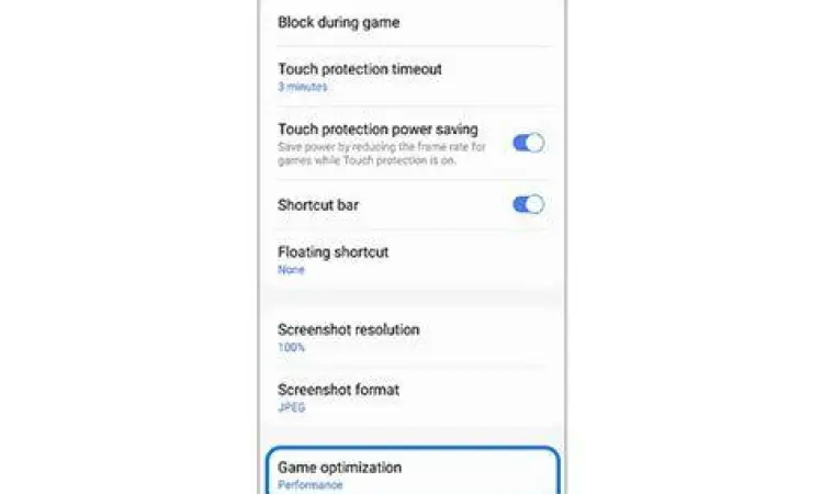 Pengaturan optimasi game mobile