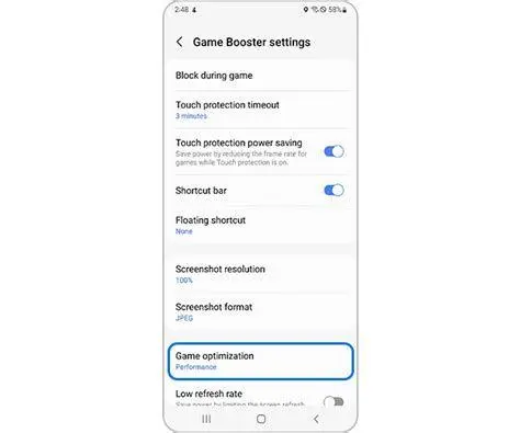 Setelan Game Booster Pengaturan optimasi game mobile