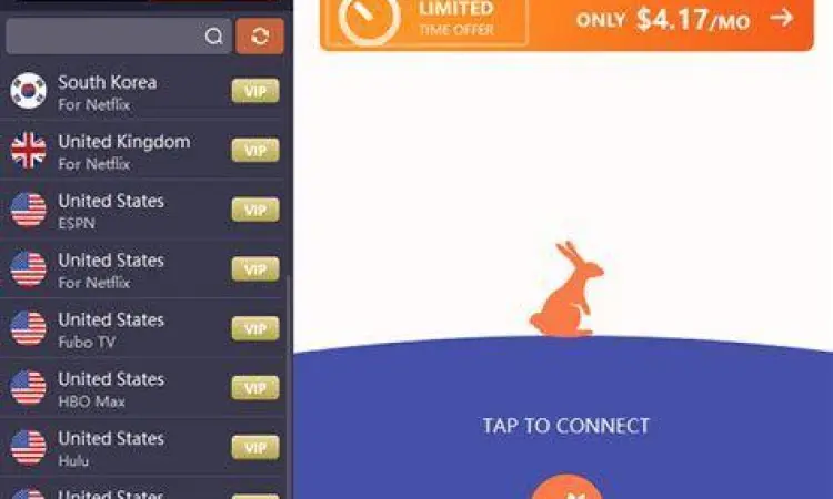 Server global aplikasi Turbo VPN di peta dunia