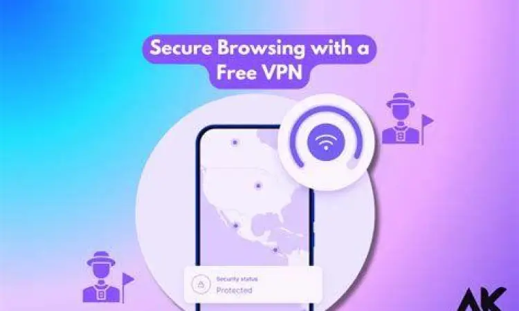 Seseorang berselancar internet dengan aman menggunakan VPN