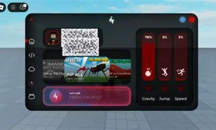 Interface menu Arceus X di HP Android