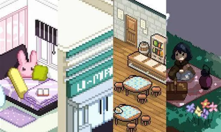 Visual Art Melancholianna Gaya seni piksel dalam game Melancholianna