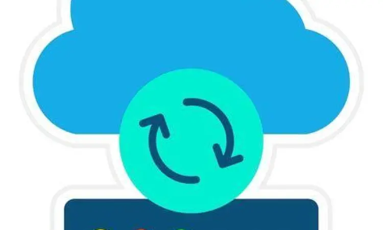 Sinkronisasi Cloud Ikon sinkronisasi cloud dokumen digital