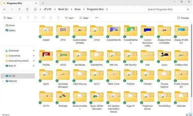 Aplikasi Portable Struktur folder aplikasi portable