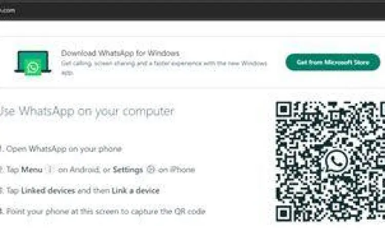 Tampilan fitur perangkat tertaut di WhatsApp