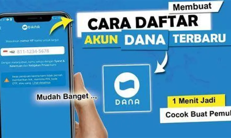 Panduan pendaftaran akun DANA baru