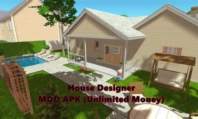 Gameplay House Designer Mod APK dengan fitur uang tak terbatas