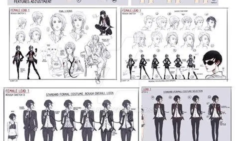 Karakteristik Visual Novel Modern Desain karakter dalam visual novel interaktif