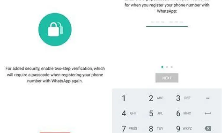 Pengaturan keamanan WhatsApp dua langkah