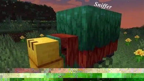 Minecraft Sniffer Gameplay Mob Sniffer di Minecraft 1.20.12