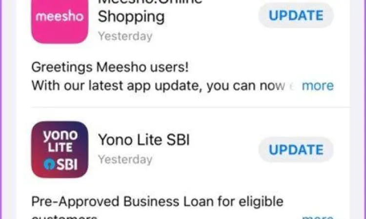 Proses pembaruan aplikasi di Apple App Store