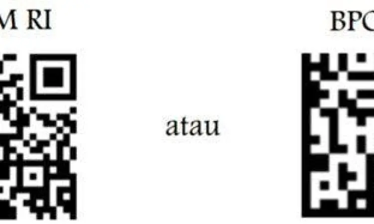 Contoh penempatan barcode dan nomor BPOM pada kemasan kosmetik