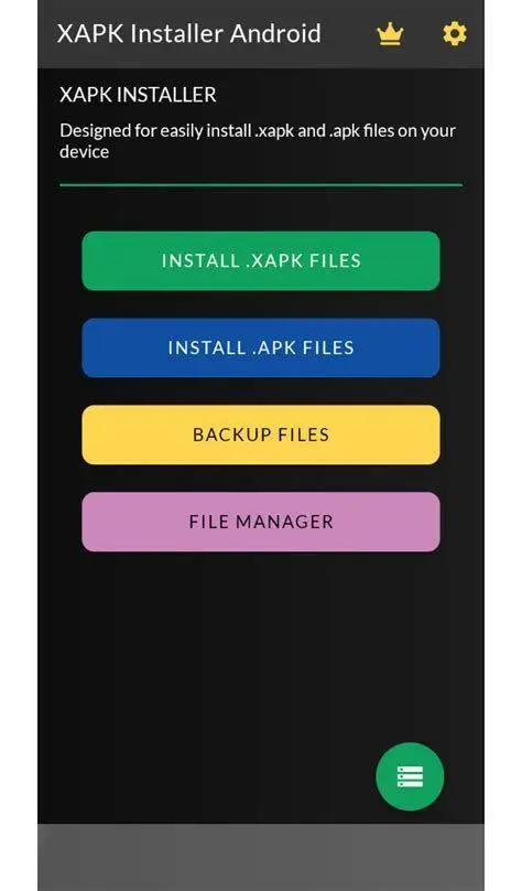 Interface XAPK Installer Tampilan aplikasi XAPK Installer