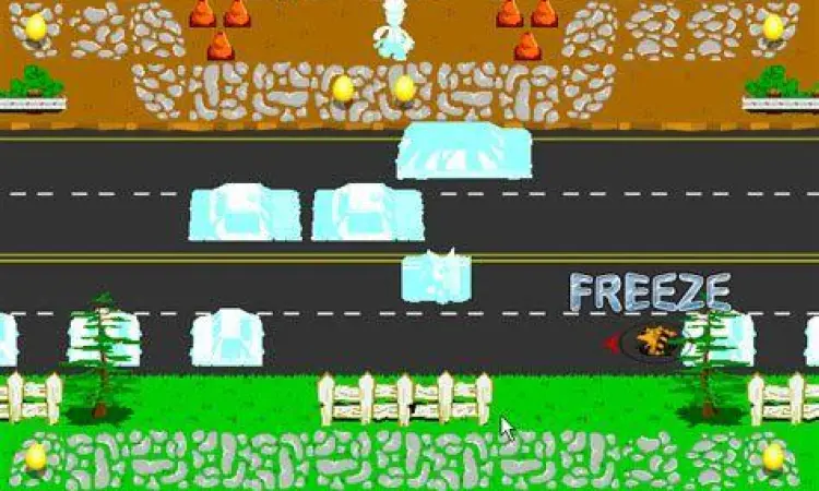 Level salju di game Varmintz Deluxe