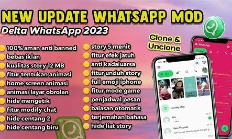 Perbandingan fitur wa mod terbaru 2023