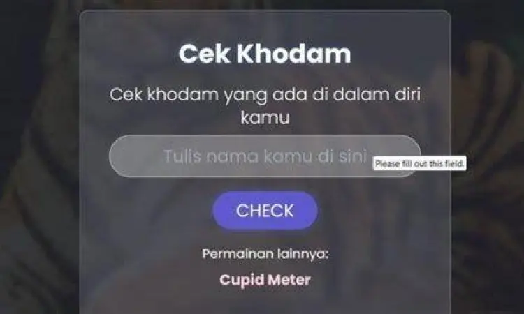 Visualisasi tren cek khodam di layar smartphone