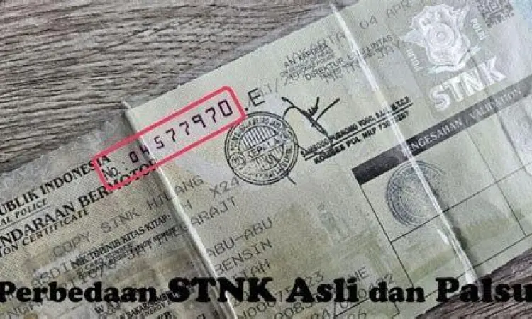 perbandingan stnk asli dan palsu