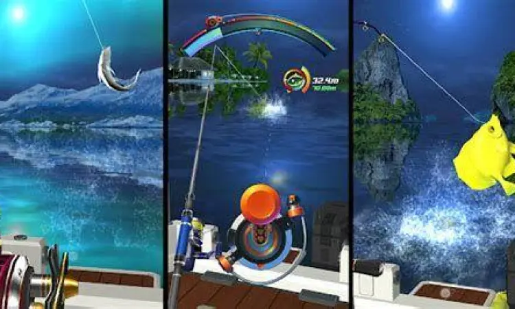 Menangkap ikan langka di game kail pancing