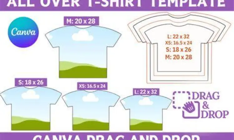 Template desain kaos di platform Canva