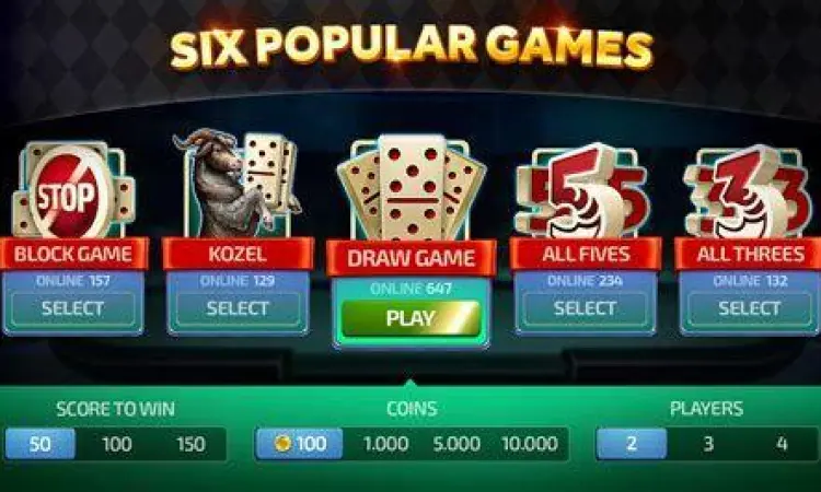 Tampilan gameplay aplikasi domino terbaru