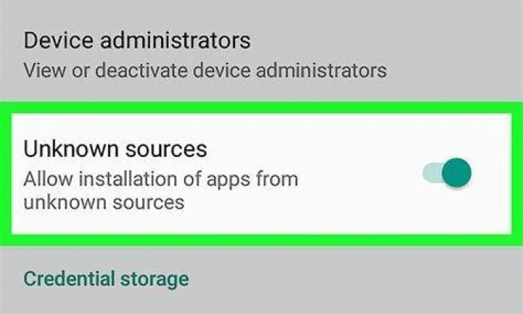 Setting Keamanan Android Cara mengaktifkan sumber tidak dikenal di pengaturan android
