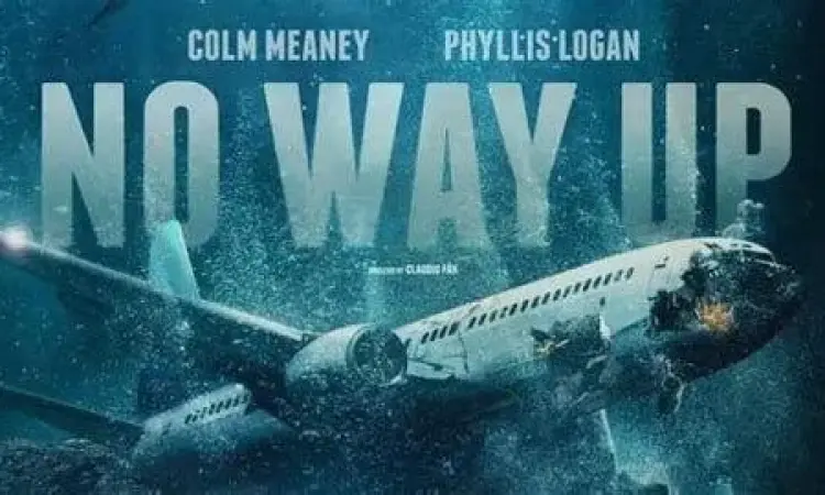 Seseorang menonton film secara offline di dalam pesawat