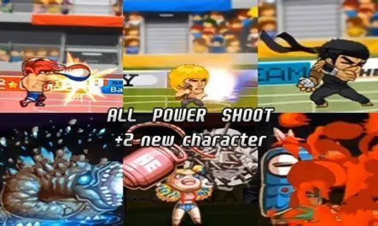 Efek visual Power Shot dalam Head Soccer