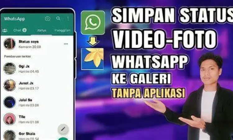 Langkah menyimpan video WA ke galeri ponsel
