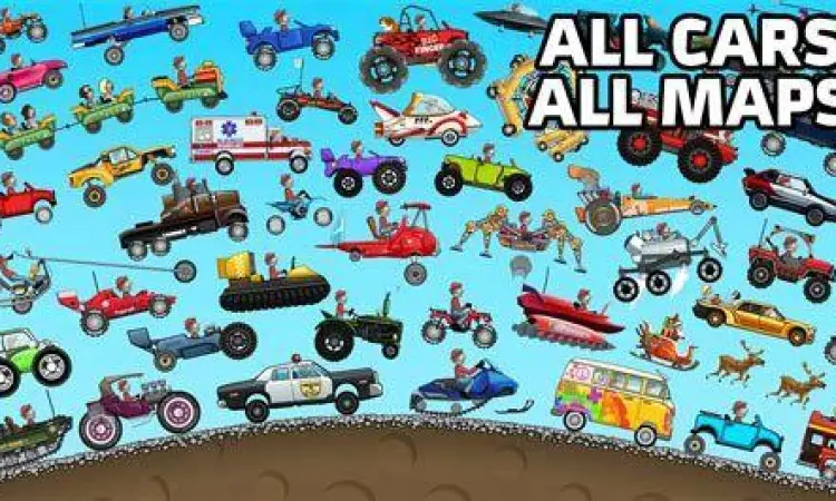 Daftar semua kendaraan di Hill Climb Racing