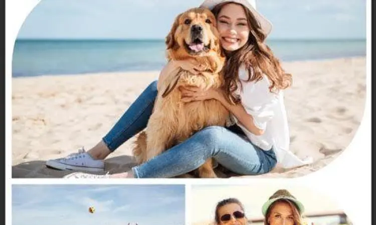 Tampilan antarmuka aplikasi gabung foto populer