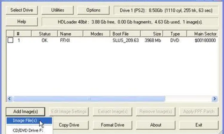Proses menambah game ISO di WinHIIP